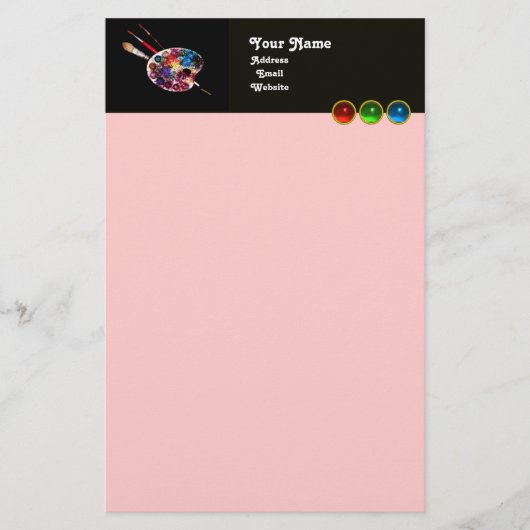 FARBPALETTE, rosa Briefpapier (Vorderseite)
