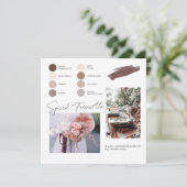 Farbpalette Rosa Rosa Terracotta Rosa Farbpalette Einladung (Stehend Vorderseite)