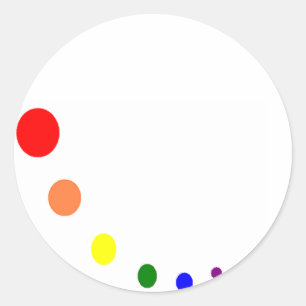 Farbpalette Runder Aufkleber