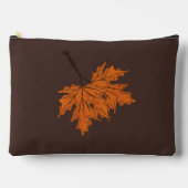 Farbpalette Schwarzes Bullet aus Ahornblättern Her Zubehörtasche (Vorderseite)