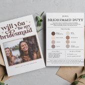 Farbpalette Sie werden mein Bridesmaid-Vorschlag s Ankündigung