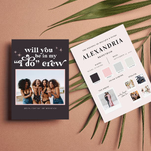 Farbpalette Sie werden mein Bridesmaid-Vorschlag s Mitteilungskarte