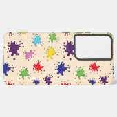 Farbpalette Spritzer Farbpinsel Handy-Fall Samsung Galaxy Hülle (Linke Seite)
