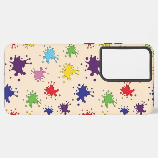 Farbpalette Spritzer Farbpinsel Handy-Fall Samsung Galaxy Hülle (Linke Seite)