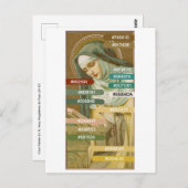 Farbpalette St. Mary Magdalene de Pazzi (JM 45) Postkarte (Vorne/Hinten)