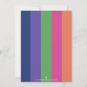 Farbpalette und Farbpalette von Schmetterlingsjuge Einladung (Rückseite)