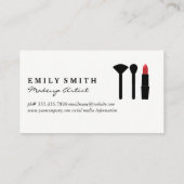 Farbpalette und Pinsel | Lila Sparkle Visitenkarte (Rückseite)