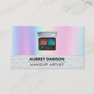 Farbpalette und Pinsel   Rainbow Blend Visitenkarte