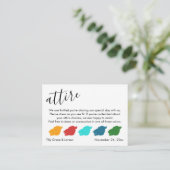 Farbpalette Vorschläge zur Hochzeitskleidung Begleitkarte (Stehend Vorderseite)