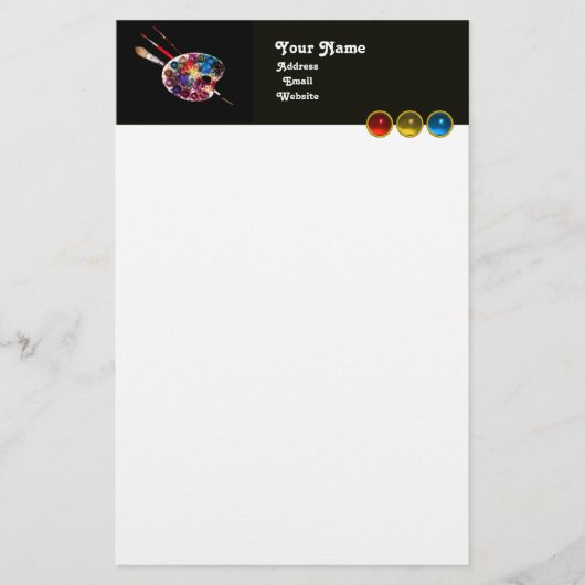 FARBPALETTE, weiß Briefpapier (Vorderseite)