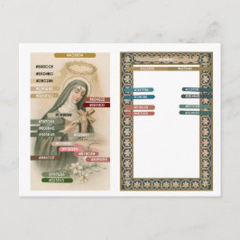 Farbpaletten für St. Rita von Cascia (M 015) Postkarte