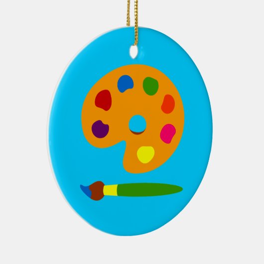 Farbpalettenart Keramik Ornament (Rechts)