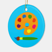 Farbpalettenart Keramik Ornament (Links)