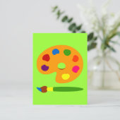 Farbpalettenart Postkarte (Stehend Vorderseite)
