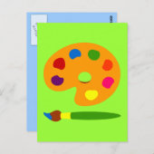 Farbpalettenart Postkarte (Vorne/Hinten)