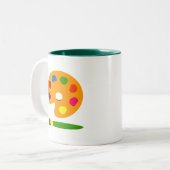 Farbpalettenart Zweifarbige Tasse (Vorderseite Links)