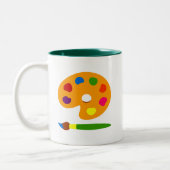 Farbpalettenart Zweifarbige Tasse (Links)