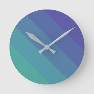 Farbpalettenauge Paranoia Catching Blue Sky Cyan Runde Wanduhr