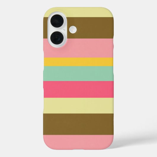 Farbpalettendesign für den Sommer Streifen Case-Mate iPhone Hülle (Rückseite)