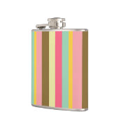 Farbpalettendesign für den Sommer Streifen Flachmann (Links)