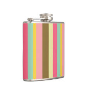 Farbpalettendesign für den Sommer Streifen Flachmann (Rechts)