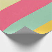 Farbpalettendesign für den Sommer Streifen Geschenkpapier (Ecke)