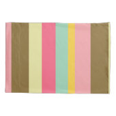 Farbpalettendesign für den Sommer Streifen Kissenbezug (Rückseite)