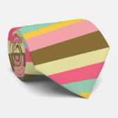 Farbpalettendesign für den Sommer Streifen Krawatte (Gerollt)