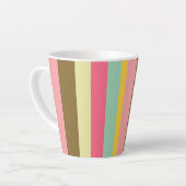 Farbpalettendesign für den Sommer Streifen Milchtasse (Linke Ecke)