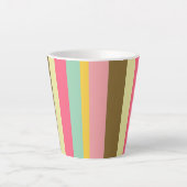 Farbpalettendesign für den Sommer Streifen Milchtasse (Vorderseite)