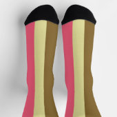 Farbpalettendesign für den Sommer Streifen Socken (Oben)