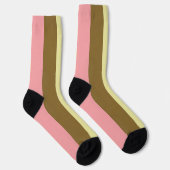 Farbpalettendesign für den Sommer Streifen Socken (Rechts)