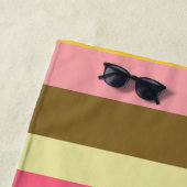 Farbpalettendesign für den Sommer Streifen Strandtuch (Beispiel)