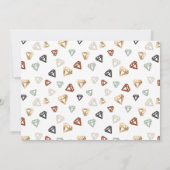 Farbpalettenkarte Burnt Sienna Green Beige & Gold Einladung (Rückseite)