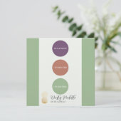 Farbpalettenkarte Einladung (Stehend Vorderseite)