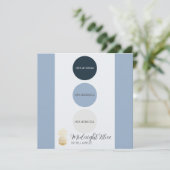 Farbpalettenkarte für Mitternacht Einladung (Stehend Vorderseite)