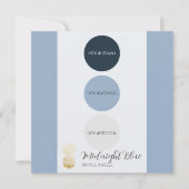 Farbpalettenkarte für Mitternacht Einladung (Vorderseite)