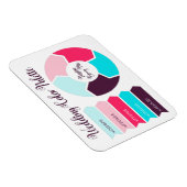 Farbpalettenkarte zum Hochsetzen mit Hex-Farbcodes Magnet (Rechte Seite)