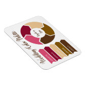 Farbpalettenkarte zum Hochsetzen mit Hex-Farbcodes Magnet (Rechte Seite)