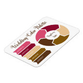 Farbpalettenkarte zum Hochsetzen mit Hex-Farbcodes Magnet (Linke Seite)