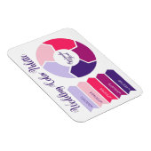 Farbpalettenkarte zum Hochsetzen mit Hex-Farbcodes Magnet (Rechte Seite)