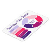 Farbpalettenkarte zum Hochsetzen mit Hex-Farbcodes Magnet (Linke Seite)