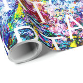 Farbpalettenkunst anpassbar geschenkpapier (Rolleneckpunkt)