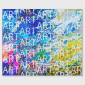 Farbpalettenkunst anpassbar geschenkpapier (Flach)