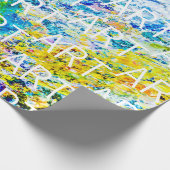 Farbpalettenkunst anpassbar geschenkpapier (Ecke)