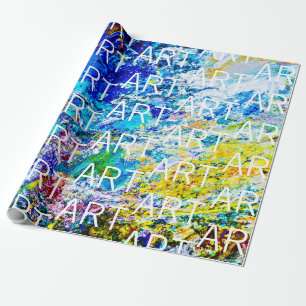 Farbpalettenkunst anpassbar geschenkpapier