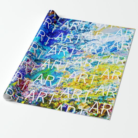 Farbpalettenkunst anpassbar geschenkpapier (Ungerollt)