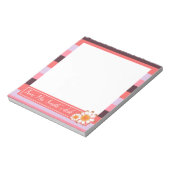 Farbpalettenlehrer Notepad mit Daisies Notizblock (Rotiert)