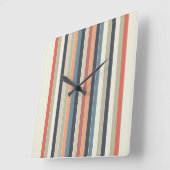Farbpalettenstreifen Quadratische Wanduhr (Winkel)