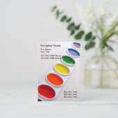 Farbpalettentheater Visitenkarte (Stehend Vorderseite)